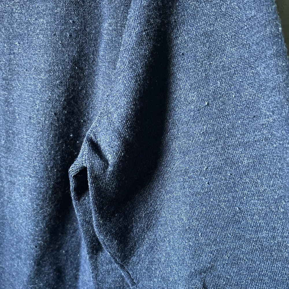 Calvin Klein Men's Blue Merino Wool Crewneck Sweater - Picture 6 of 8